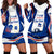 Cape Verde Hoodie Dress with Independence Day 5th July Flag Celebration Spirit