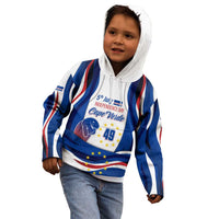 Cape Verde Kid Hoodie with Independence Day 5th July Flag Celebration Spirit