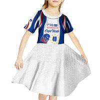 Cape Verde Kid Short Sleeve Dress with Independence Day 5th July Flag Celebration Spirit