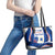 Cape Verde Leather Tote Bag with Independence Day 5th July Flag Celebration Spirit
