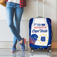 Cape Verde Luggage Cover with Independence Day 5th July Flag Celebration Spirit
