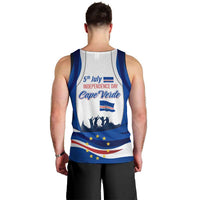 Cape Verde Men Tank Top with Independence Day 5th July Flag Celebration Spirit
