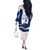 Cape Verde Off The Shoulder Long Sleeve Dress with Independence Day 5th July Flag Celebration Spirit