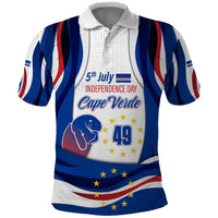 Cape Verde Polo Shirt with Independence Day 5th July Flag Celebration Spirit