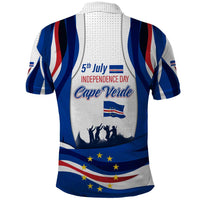 Cape Verde Polo Shirt with Independence Day 5th July Flag Celebration Spirit