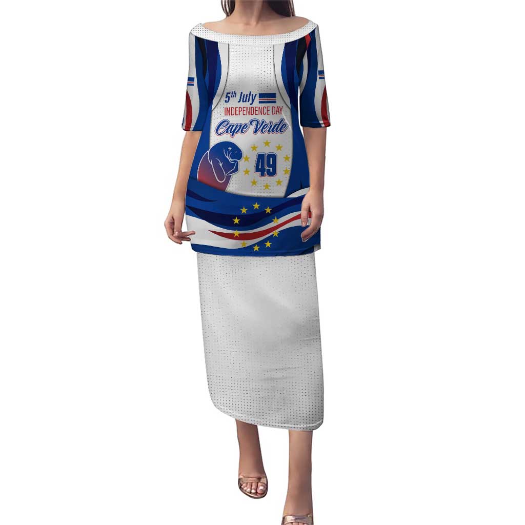 Cape Verde Puletasi with Independence Day 5th July Flag Celebration Spirit