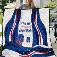 Cape Verde Quilt with Independence Day 5th July Flag Celebration Spirit