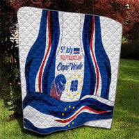 Cape Verde Quilt with Independence Day 5th July Flag Celebration Spirit
