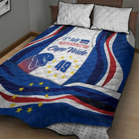 Cape Verde Quilt Bed Set with Independence Day 5th July Flag Celebration Spirit