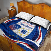 Cape Verde Quilt Bed Set with Independence Day 5th July Flag Celebration Spirit