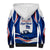 Cape Verde Sherpa Hoodie with Independence Day 5th July Flag Celebration Spirit