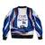 Cape Verde Sleeve Zip Bomber Jacket with Independence Day 5th July Flag Celebration Spirit