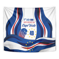 Cape Verde Tapestry with Independence Day 5th July Flag Celebration Spirit