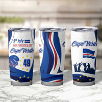 Cape Verde Tumbler Cup with Independence Day 5th July Flag Celebration Spirit