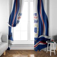 Cape Verde Window Curtain with Independence Day 5th July Flag Celebration Spirit