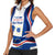 Cape Verde Women Sleeveless Polo Shirt with Independence Day 5th July Flag Celebration Spirit