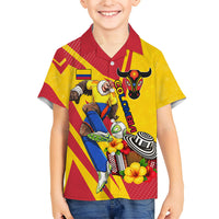 Personalized Colombia Football Vulture Mascot Hawaiian Shirt Vibrant Barranquilla Carnival Style - Vueltiao Hat And Accordion