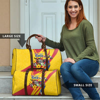 Personalized Colombia Football Vulture Mascot Travel Bag Vibrant Barranquilla Carnival Style - Vueltiao Hat And Accordion