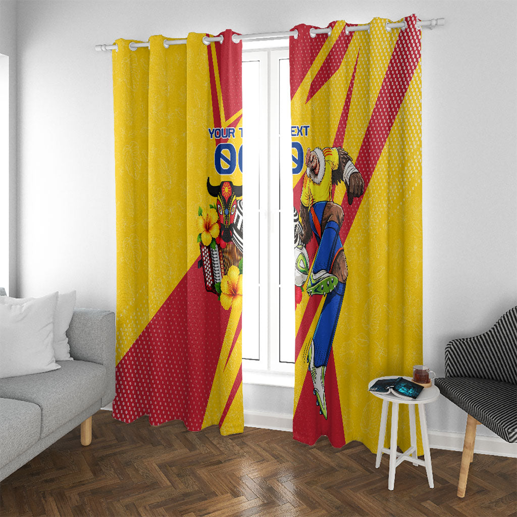 Personalized Colombia Football Vulture Mascot Window Curtain Vibrant Barranquilla Carnival Style - Vueltiao Hat And Accordion
