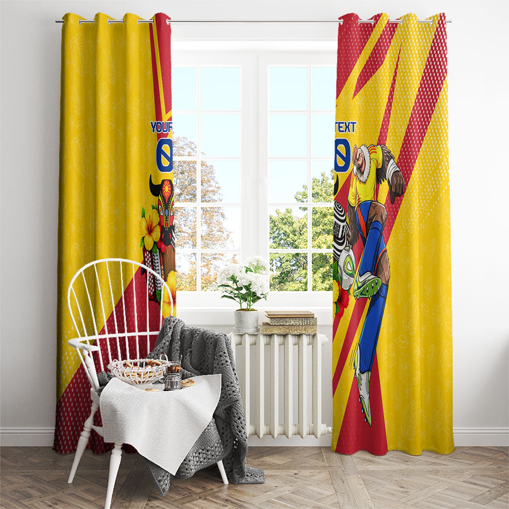 Personalized Colombia Football Vulture Mascot Window Curtain Vibrant Barranquilla Carnival Style - Vueltiao Hat And Accordion