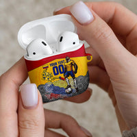 Personalized Colombia Football AirPods Case Vulture Mascot Sombrero Vueltiao Map