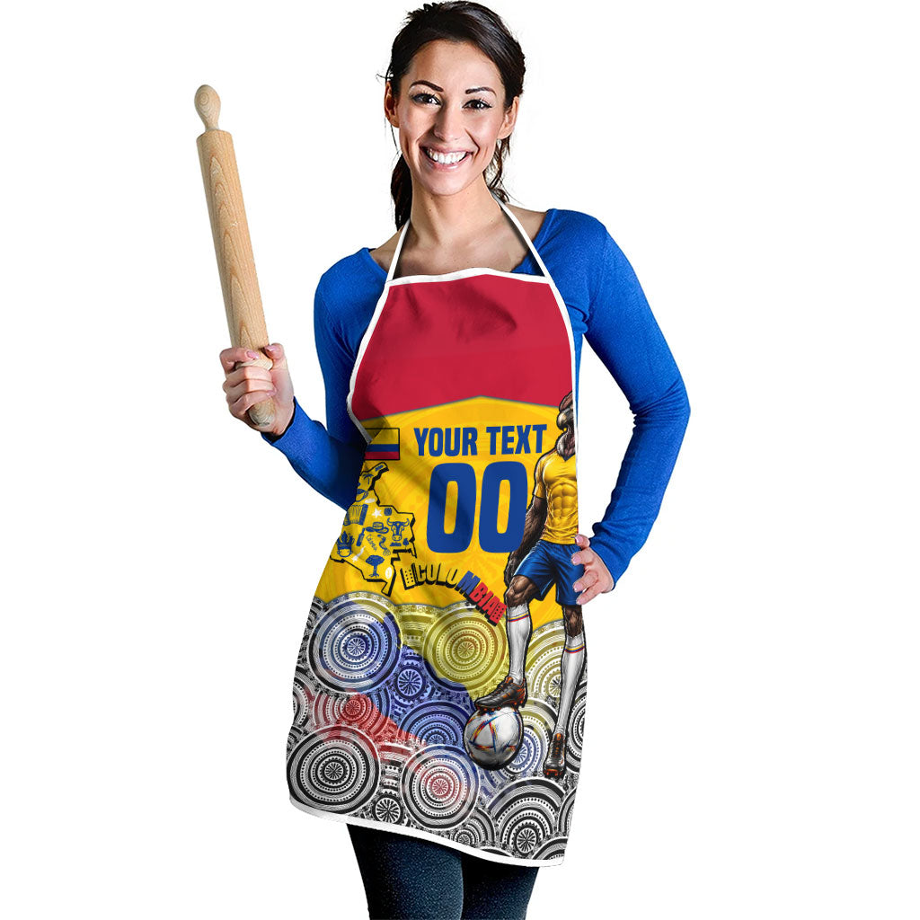 Personalized Colombia Football Apron Vulture Mascot Sombrero Vueltiao Map