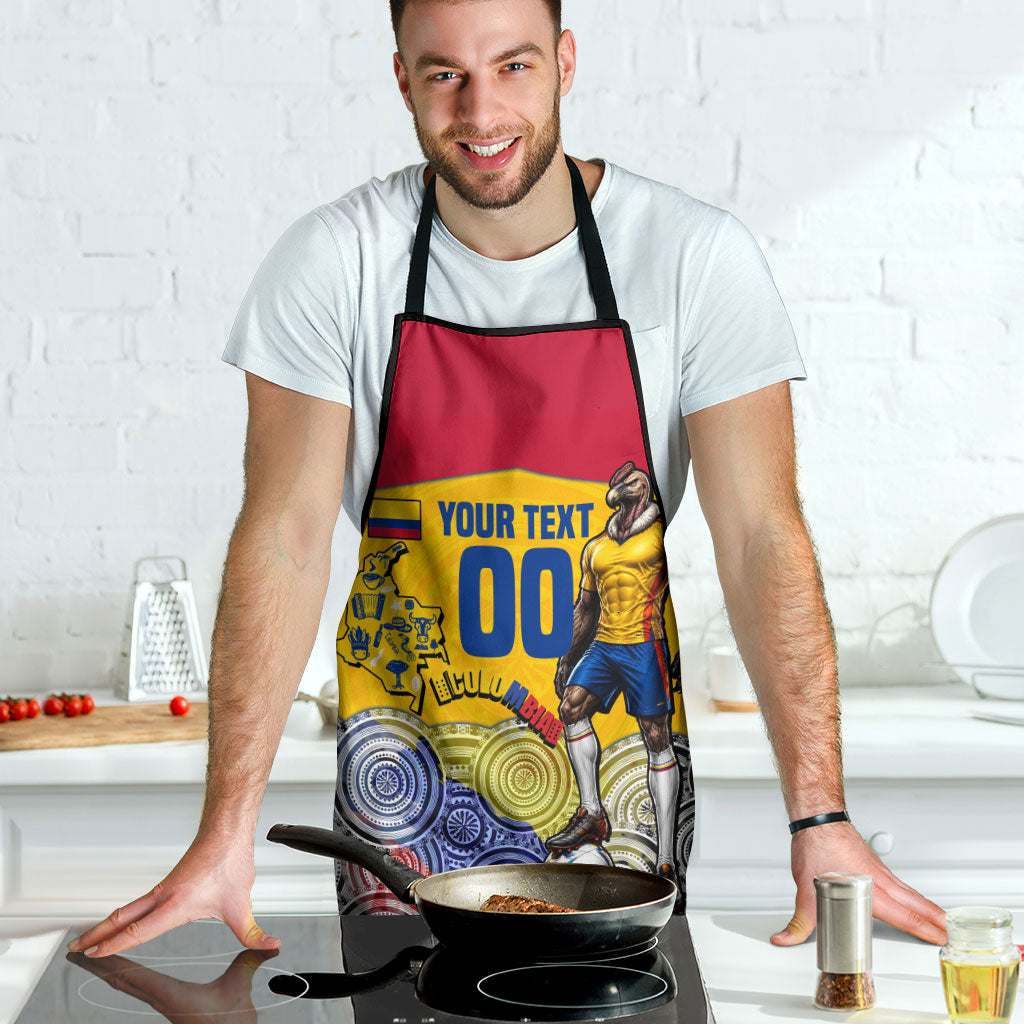Personalized Colombia Football Apron Vulture Mascot Sombrero Vueltiao Map