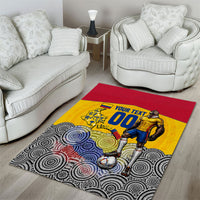 Personalized Colombia Football Area Rug Vulture Mascot Sombrero Vueltiao Map