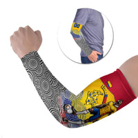 Personalized Colombia Football Arm Sleeves Vulture Mascot Sombrero Vueltiao Map