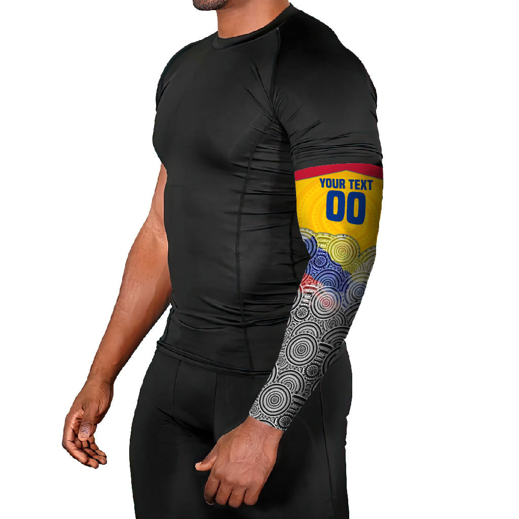 Personalized Colombia Football Arm Sleeves Vulture Mascot Sombrero Vueltiao Map