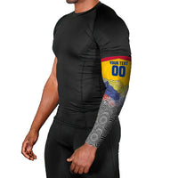 Personalized Colombia Football Arm Sleeves Vulture Mascot Sombrero Vueltiao Map