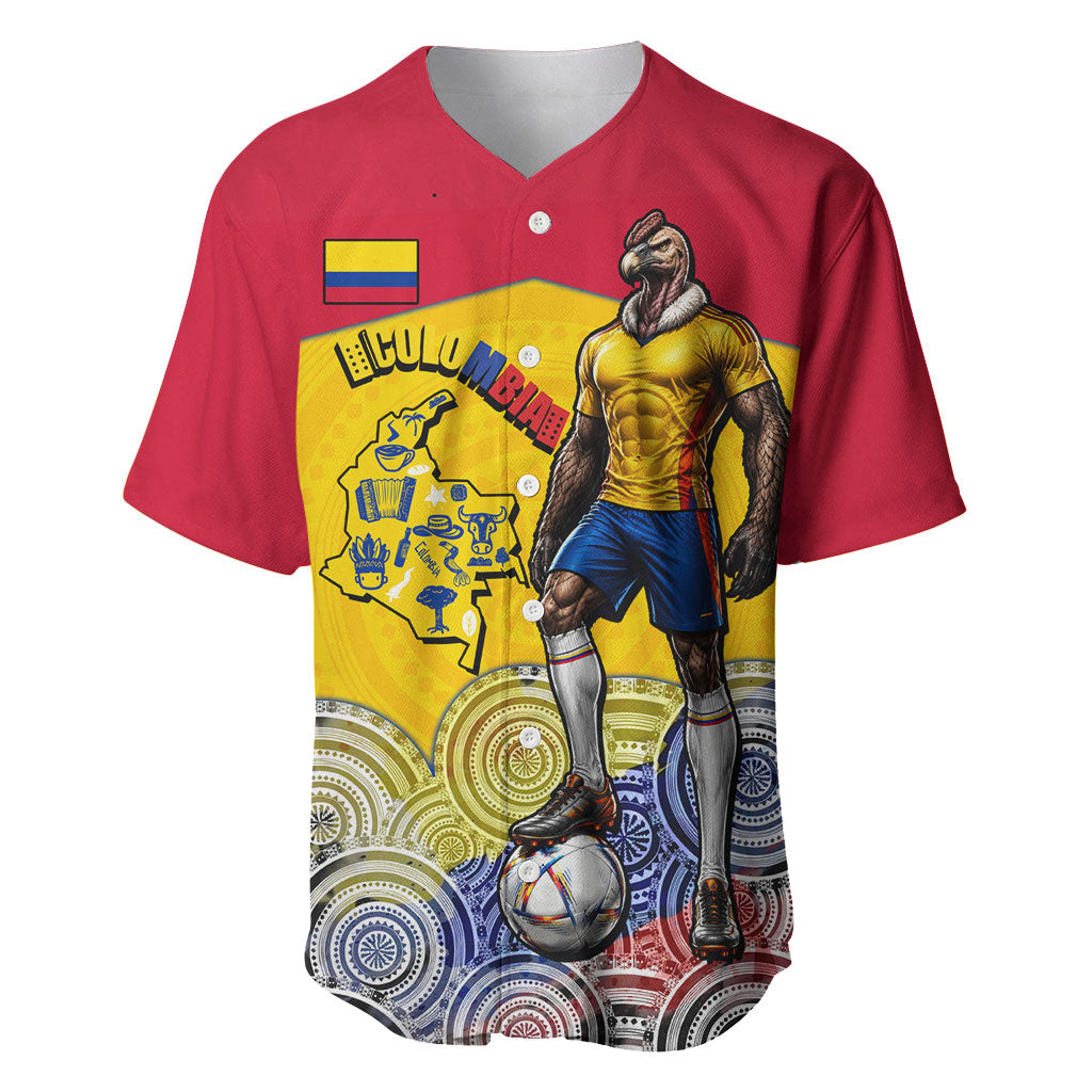 Personalized Colombia Football Baseball Jersey Vulture Mascot Sombrero Vueltiao Map