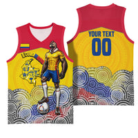 Personalized Colombia Football Basketball Jersey Vulture Mascot Sombrero Vueltiao Map