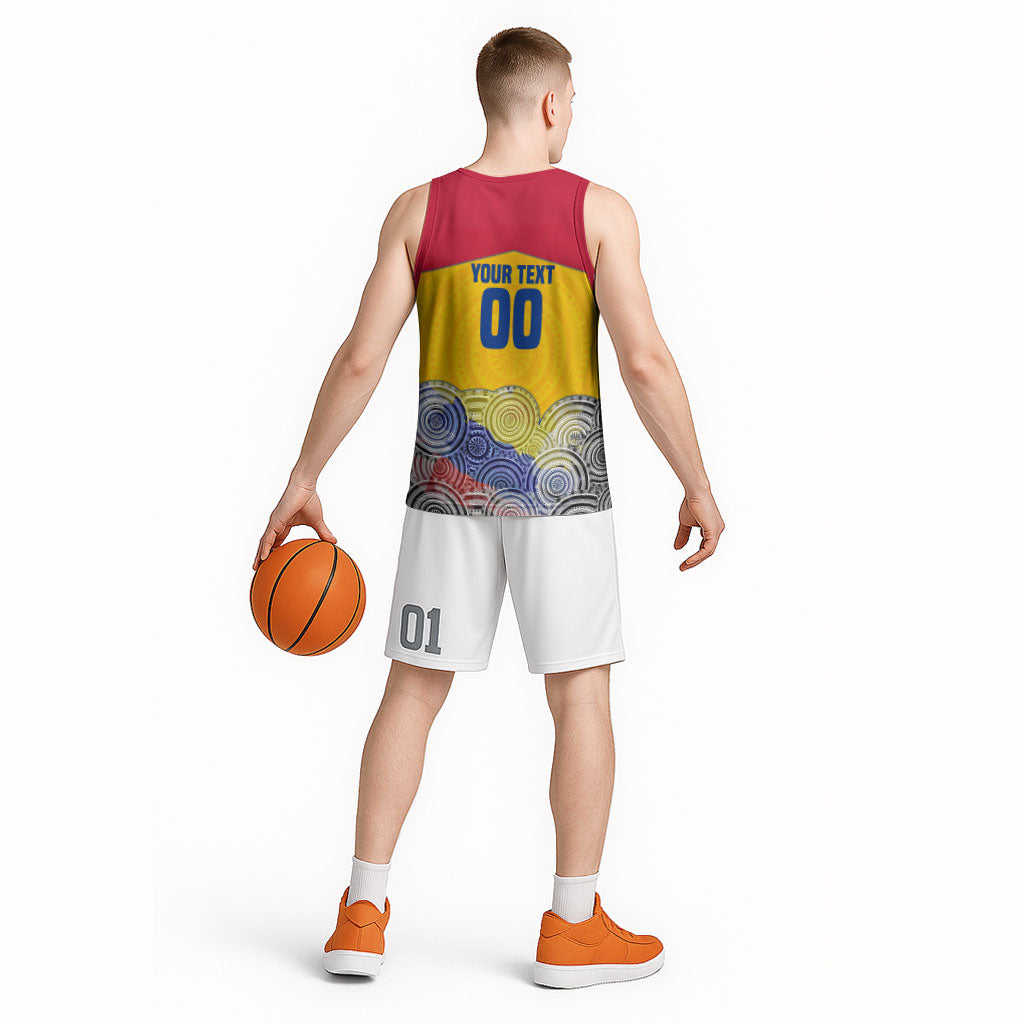 Personalized Colombia Football Basketball Jersey Vulture Mascot Sombrero Vueltiao Map