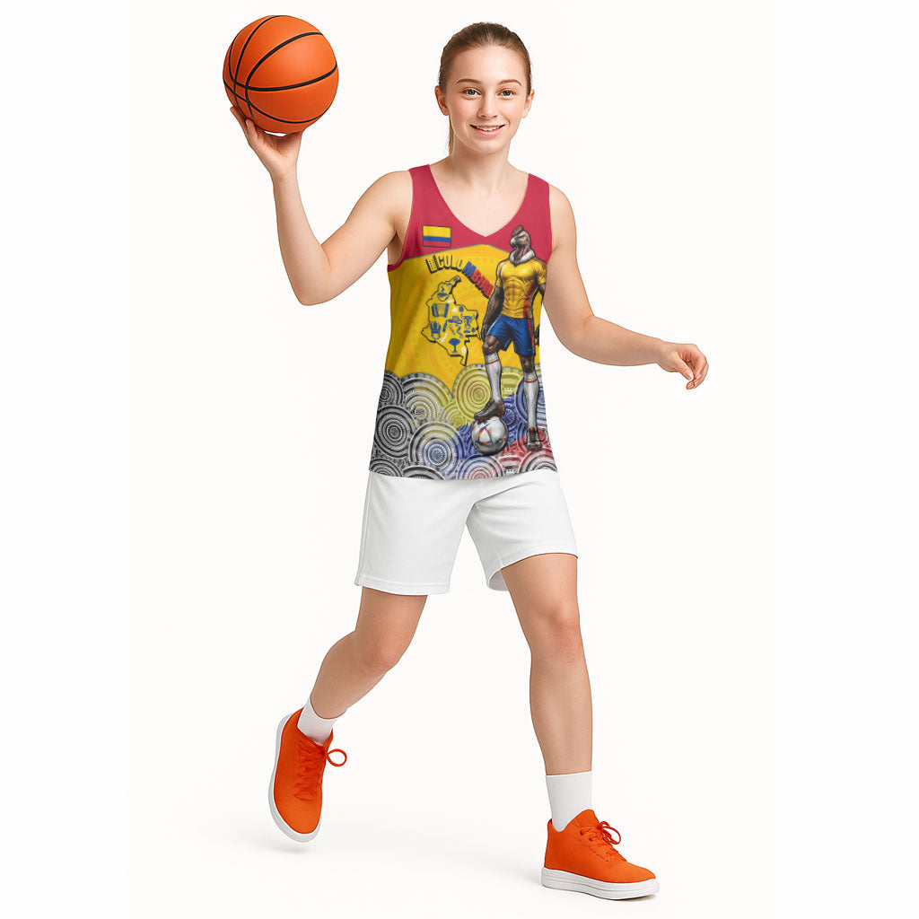 Personalized Colombia Football Basketball Jersey Vulture Mascot Sombrero Vueltiao Map