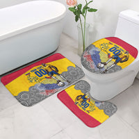 Personalized Colombia Football Bathroom Set Vulture Mascot Sombrero Vueltiao Map