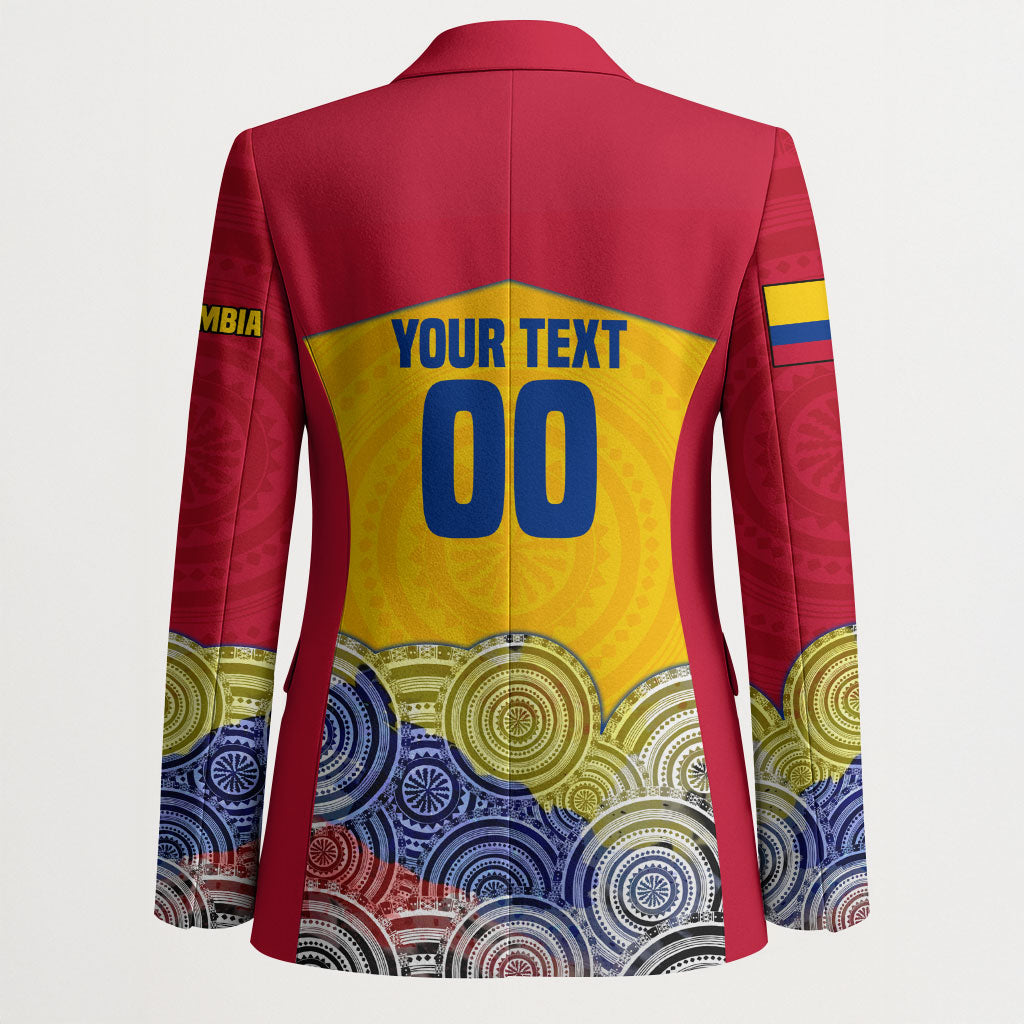Personalized Colombia Football Blazer Vulture Mascot Sombrero Vueltiao Map