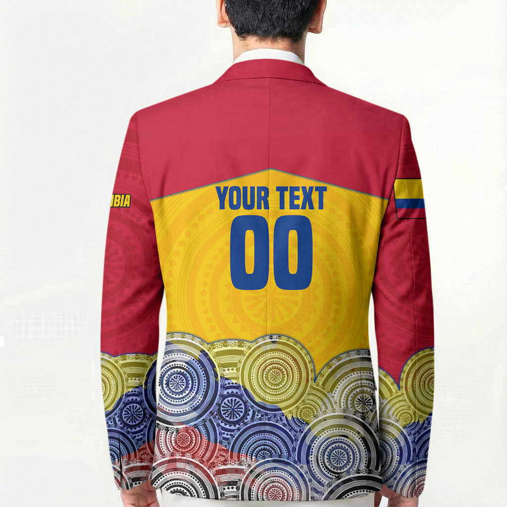 Personalized Colombia Football Blazer Vulture Mascot Sombrero Vueltiao Map