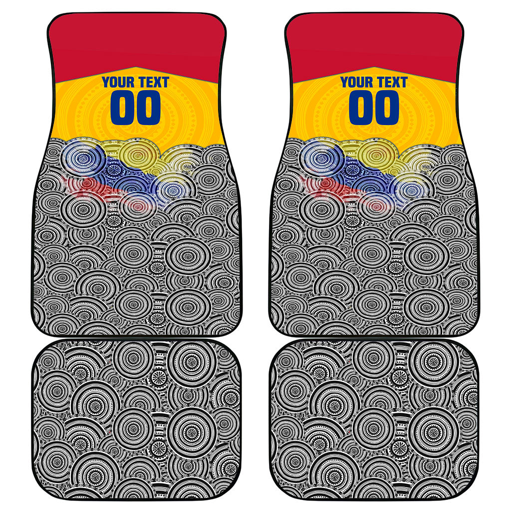 Personalized Colombia Football Car Mats Vulture Mascot Sombrero Vueltiao Map
