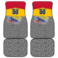 Personalized Colombia Football Car Mats Vulture Mascot Sombrero Vueltiao Map