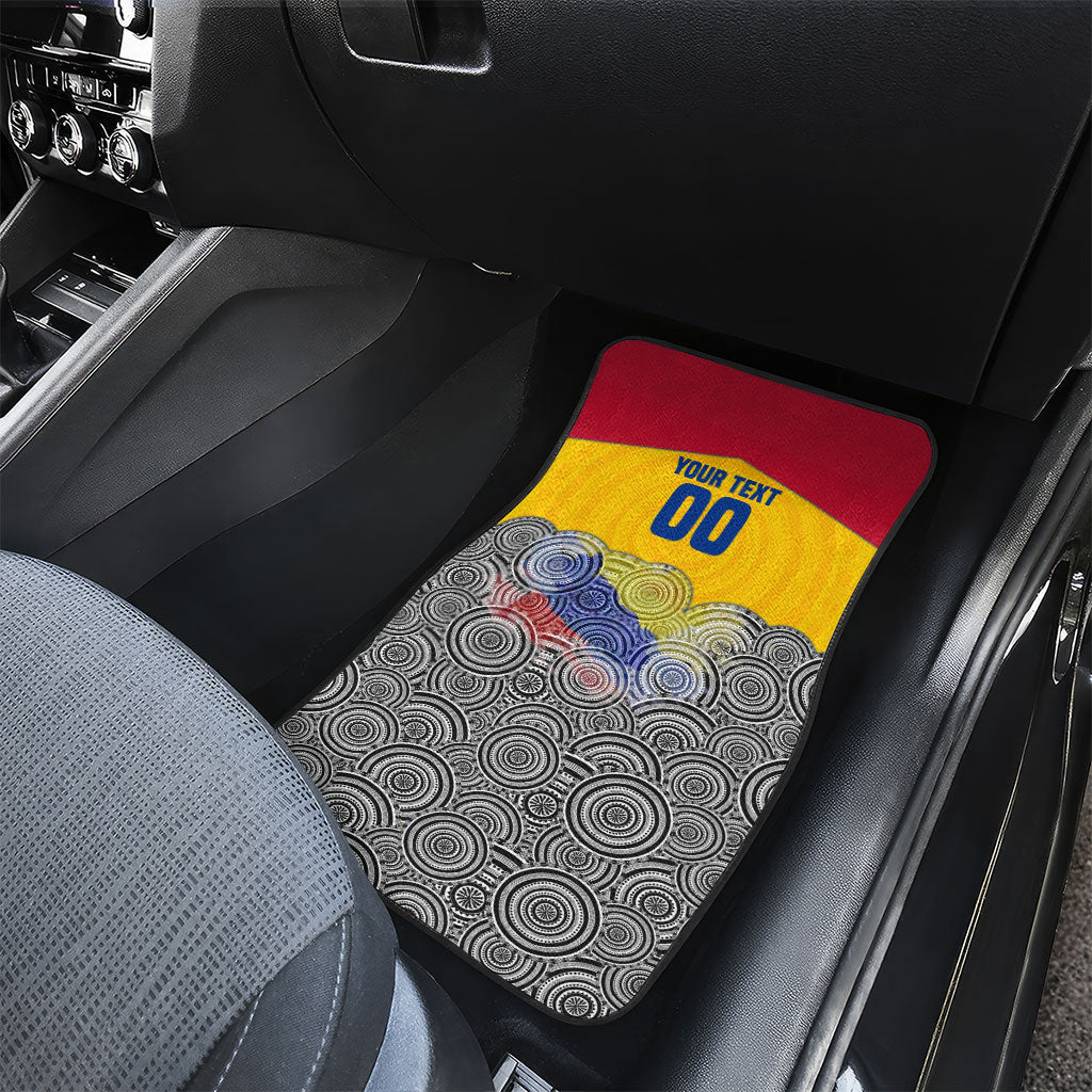 Personalized Colombia Football Car Mats Vulture Mascot Sombrero Vueltiao Map