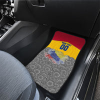 Personalized Colombia Football Car Mats Vulture Mascot Sombrero Vueltiao Map
