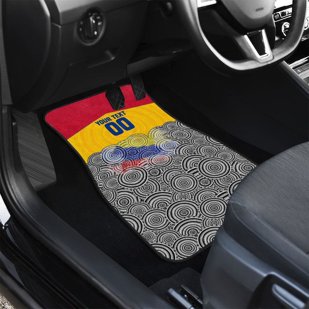 Personalized Colombia Football Car Mats Vulture Mascot Sombrero Vueltiao Map