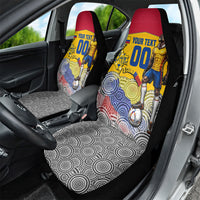 Personalized Colombia Football Car Seat Cover Vulture Mascot Sombrero Vueltiao Map