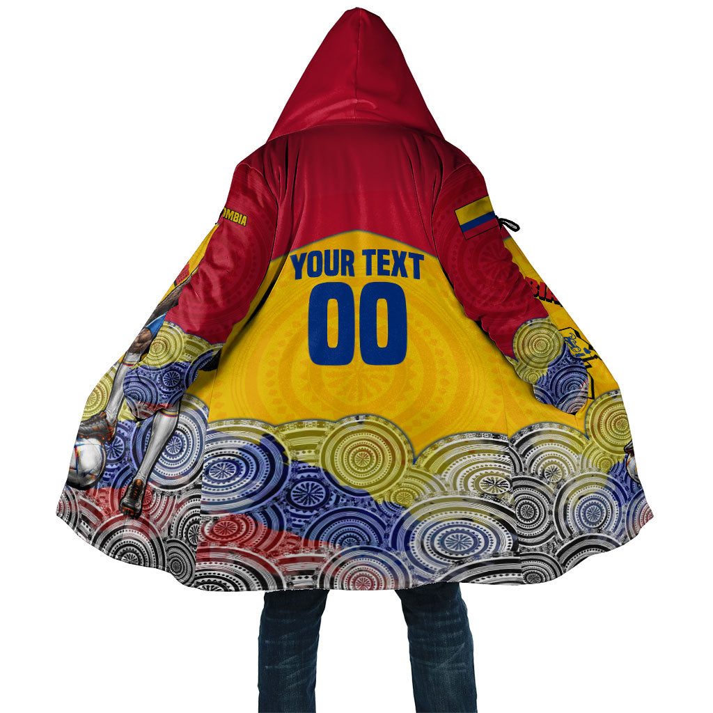 Personalized Colombia Football Cloak Vulture Mascot Sombrero Vueltiao Map