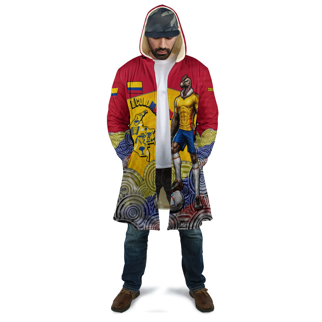 Personalized Colombia Football Cloak Vulture Mascot Sombrero Vueltiao Map