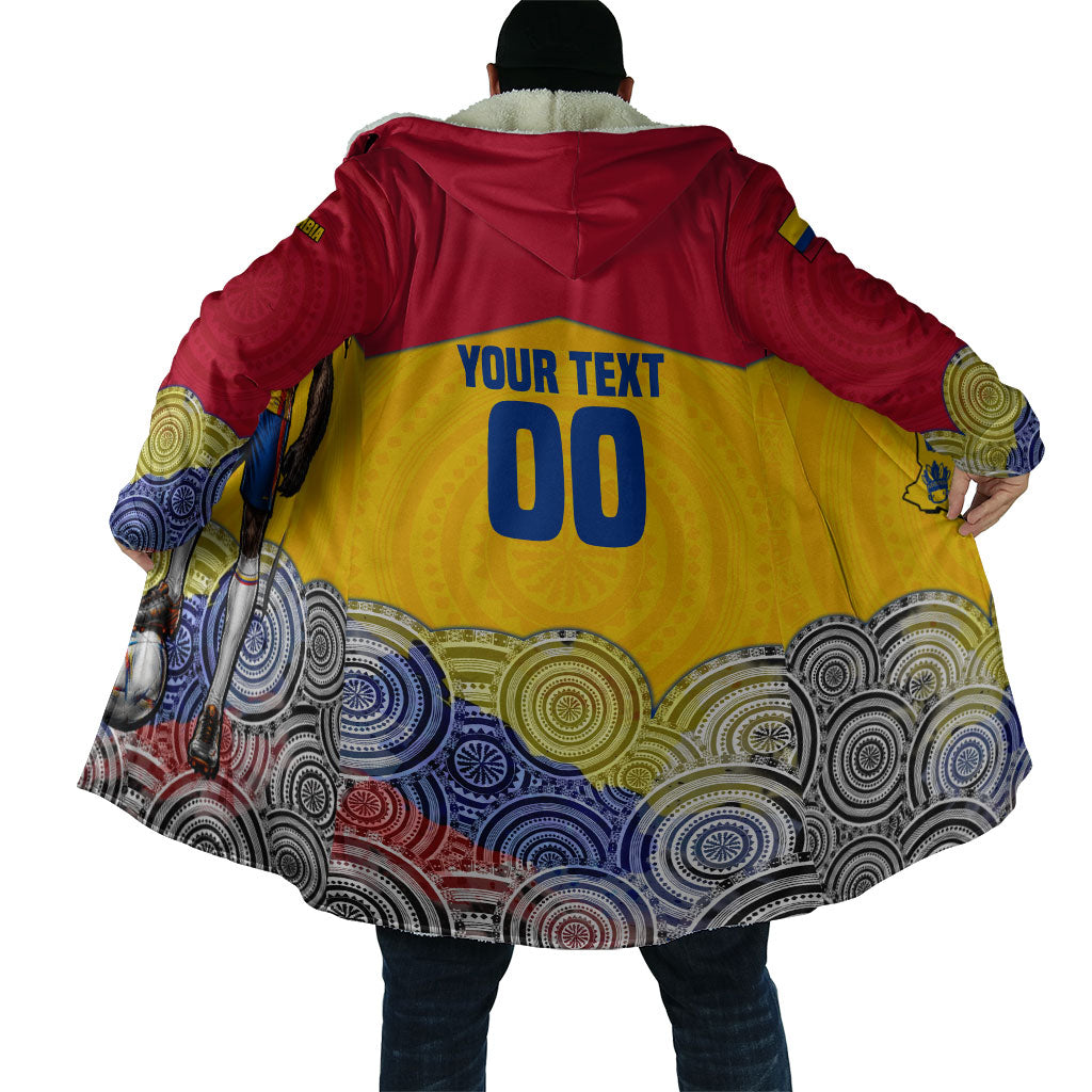 Personalized Colombia Football Cloak Vulture Mascot Sombrero Vueltiao Map