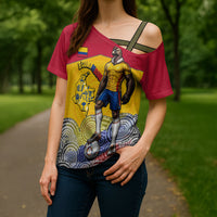 Personalized Colombia Football Cross Shoulder Shirt Vulture Mascot Sombrero Vueltiao Map