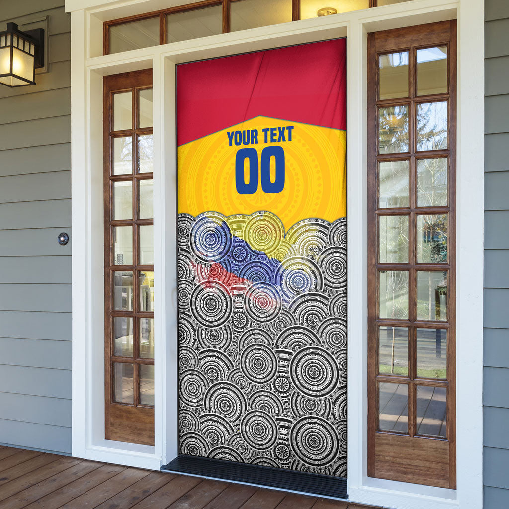 Personalized Colombia Football Door Cover Vulture Mascot Sombrero Vueltiao Map