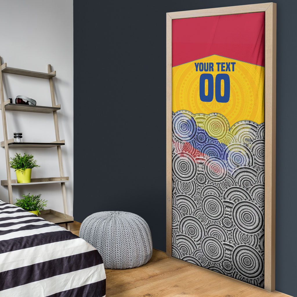 Personalized Colombia Football Door Cover Vulture Mascot Sombrero Vueltiao Map